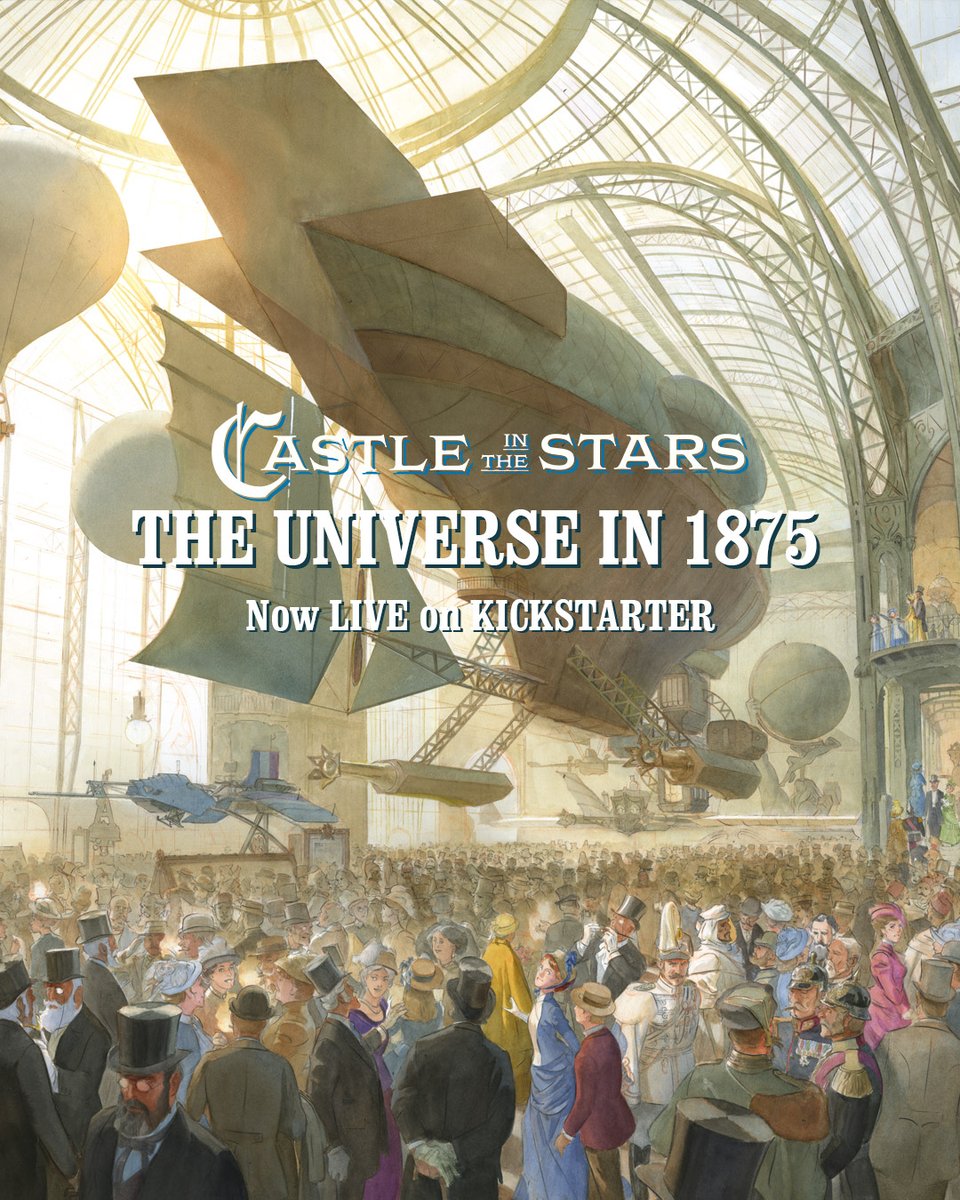 "Castle in the Stars": space conquest in the time of Jules Verne. My first narrative art book is now on Kickstarter!
kickstarter.com/projects/caure…