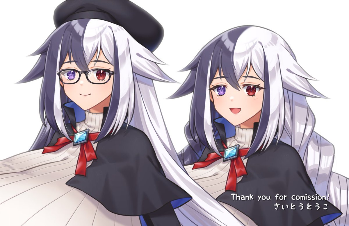 コミッションいつもありがとうございます(^^♪
がんばって過去一でっかく描きました。三つ編みは私の趣味です🥰(全体はピクシブかSkebで見てね) 