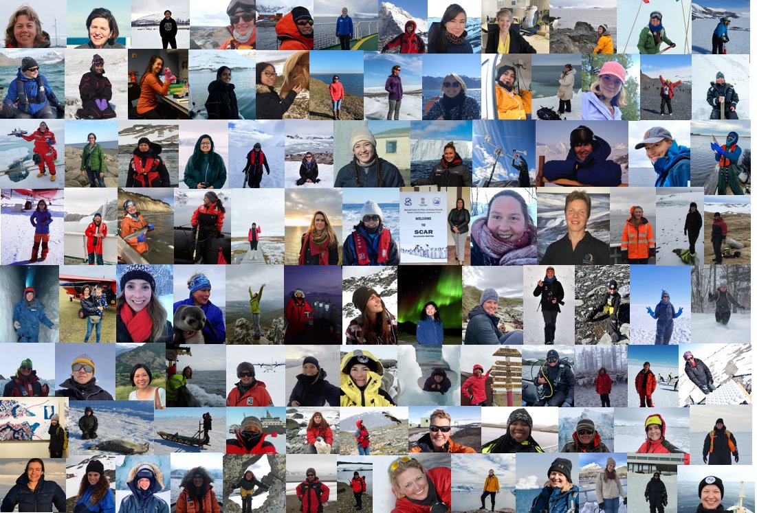 #100polarwomen is about to turn 1 year and look at this photo of collective awesomeness! Thank you to the one hundred inspiring women who shared their stories and messages with us. Join us for the next round - go to womeninpolarscience.org/100polarwomen/ and nominate yourself (or others)!