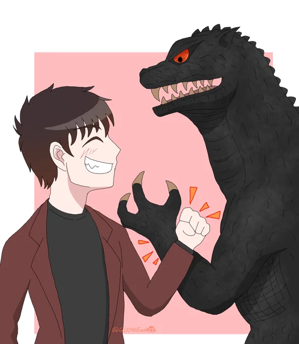 #今月描いた絵を晒そう 
ゴジラフェス楽しかったです 