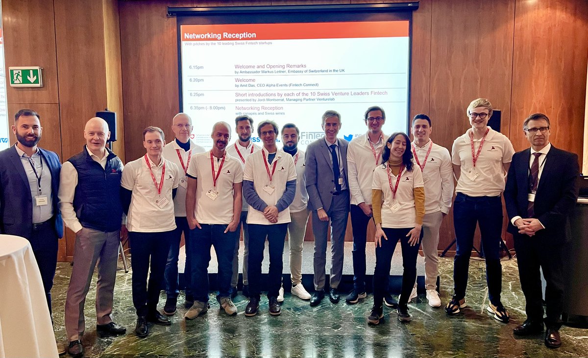 startupscoutDG's tweet photo. Day 2 Venture Leaders Fintech: Pitching over a breakfast to VCs sponsored by Forestay Capital. Gained great insights from having 1:1 meetings with UK corporates. Invited by the Swiss Ambassador Markus Leitner for a Fintech Pitching &amp; Networking Reception. #Vleadersfintech https://t.co/gJjZSqPWvj
