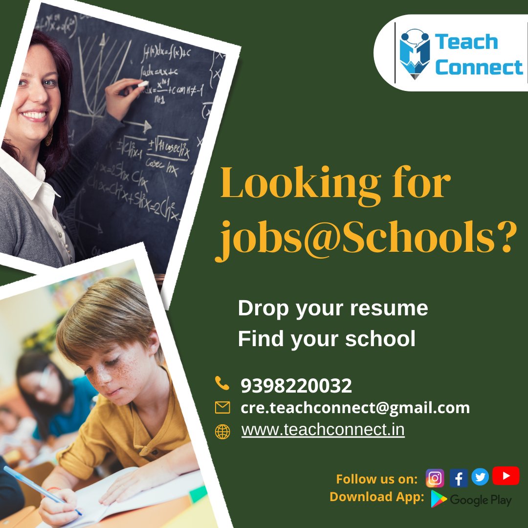 teachconnect_in's tweet photo. Greetings of the day!!
Find your school @ https://t.co/cgzPAlisDT

#teachers #teachersoninstagram #teachersofinstagram #parents #parentingtips #jobseeker #jobs #jobhunt #teacherjob #nonteachingstaff #nonteachingjobs #jobsatschools #teachersfollowteachers https://t.co/FUxAXPGlcy
