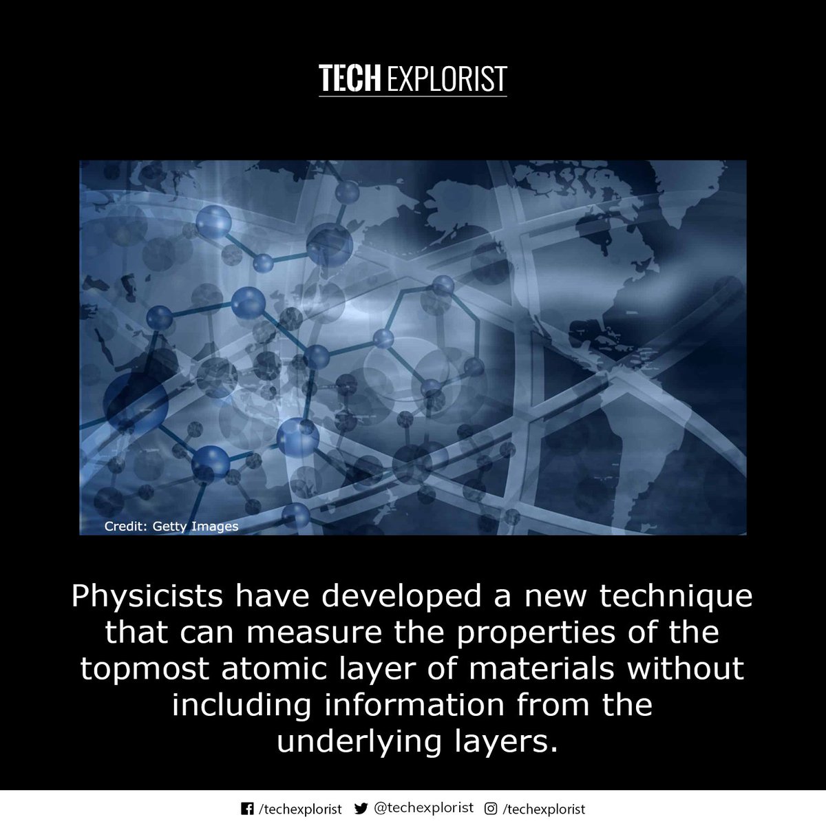 TechExplorist's tweet image. Physicists find a new way to measure the properties of a material’s surface layer.
#atomiclayer #physicists #properties #propertiesofmaterials #science #techexplorist