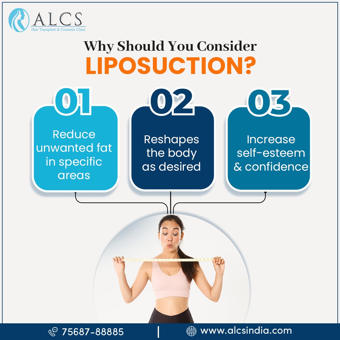 AlcsJaipur's tweet image. Liposuction is normally advised only if lifestyle changes have not achieved the desired results. It can treat areas of fat that are resistant to exercise and diet. When an individual gains weight, each fat cell increases in size and volume.