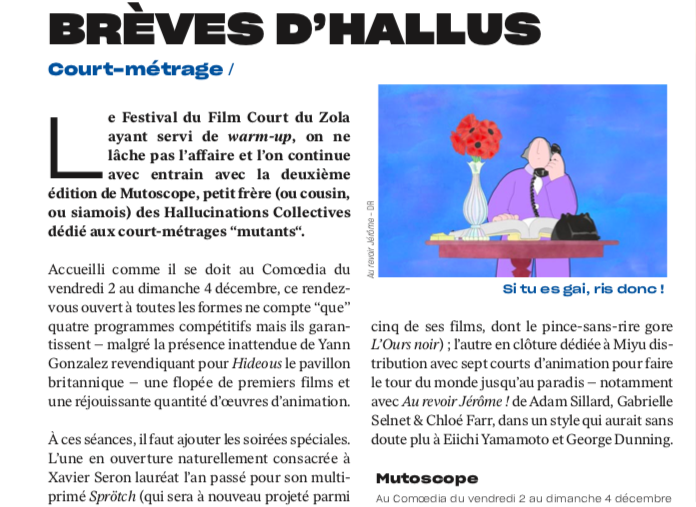 MutoscopeFest's tweet photo. Le @PETITBULLETIN prêche la bonne parole !
Thanks le PB et @vincent_raymond ! https://t.co/kY3oKAKgJh