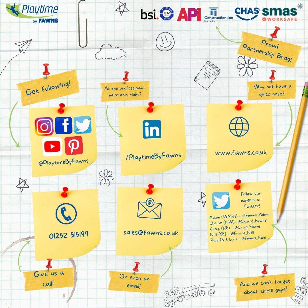 PlaytimeByFawns's tweet photo. Welcome to your comprehensive Playtime By Fawns connectivity map! (compass and GPS not required!) 🗺

📞 Call
✉ Email
💻 Enquire
📱 Follow us (and our experts, don't forget about them!) and say hi! 
📅 Book your FREE consultation

All there is to it! 🤩 

#Playground #Connect https://t.co/UbAQyRCTtn