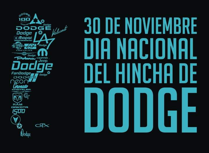 Feliz día a todos los hinchas de Dodge!