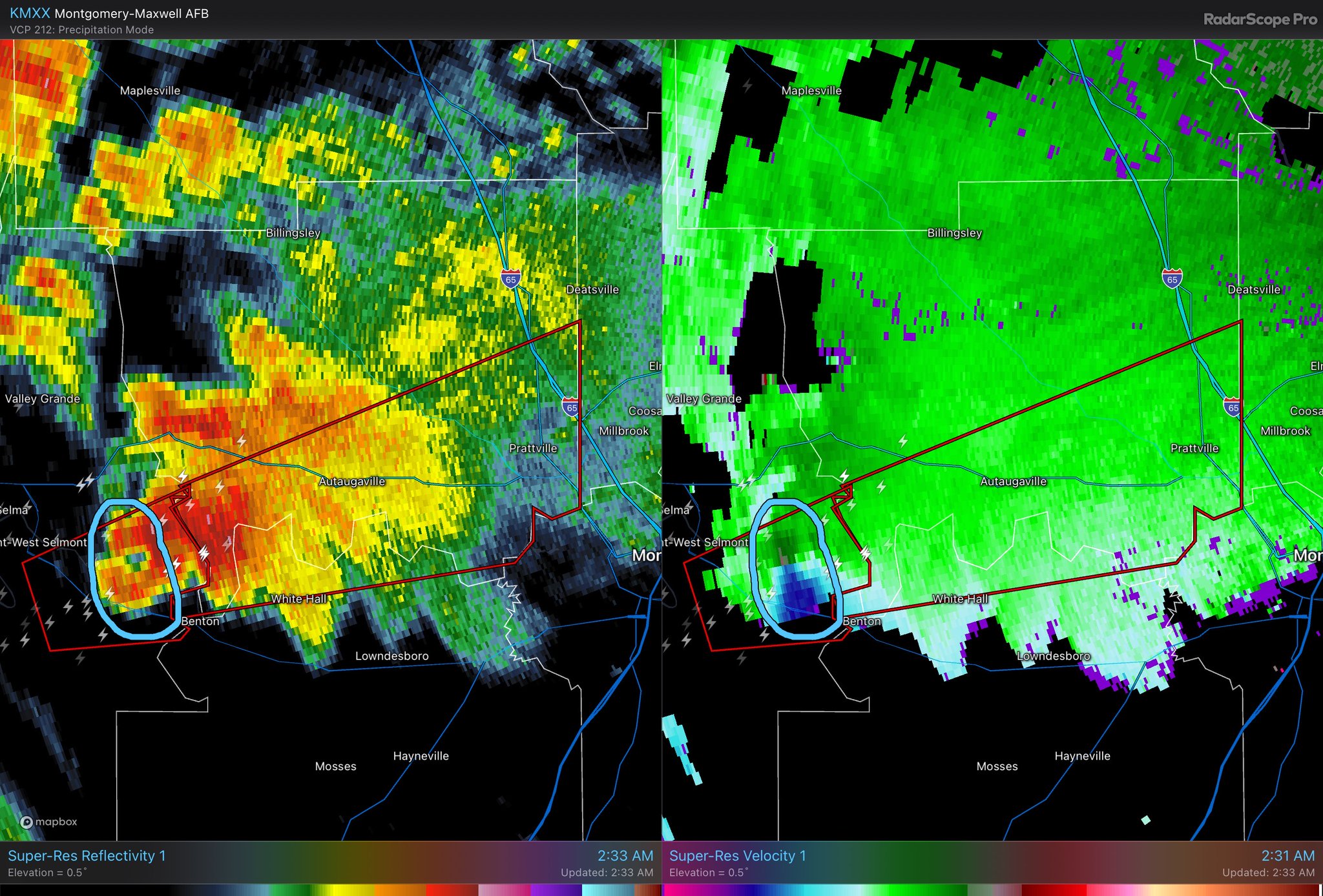 James Spann on Twitter "Tornado warning for parts of Autauga and