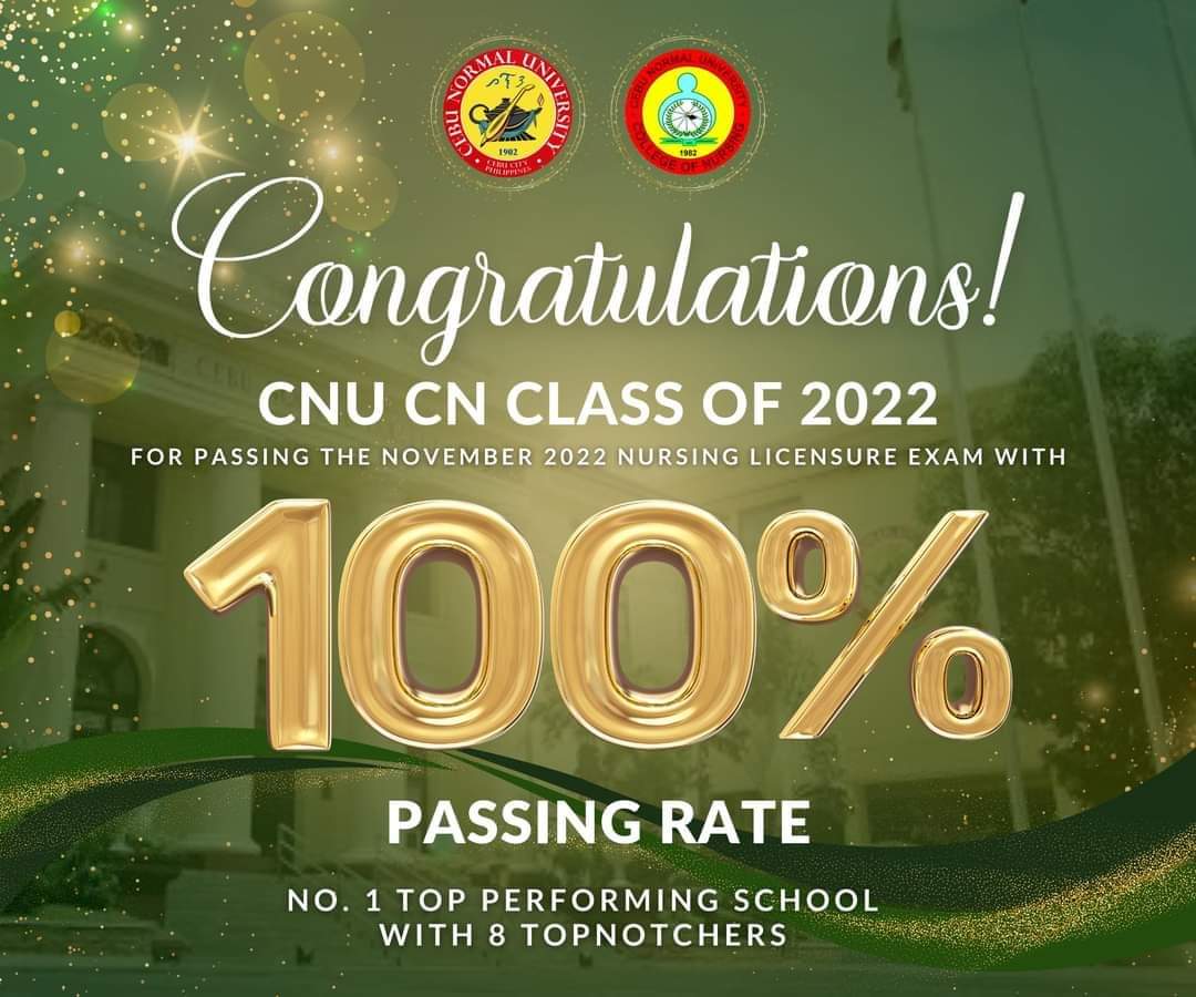 Congratulations to my former university for yet another 100% passing rate in the Philippine Nursing Licensure Exam, with 8 national topnotchers.