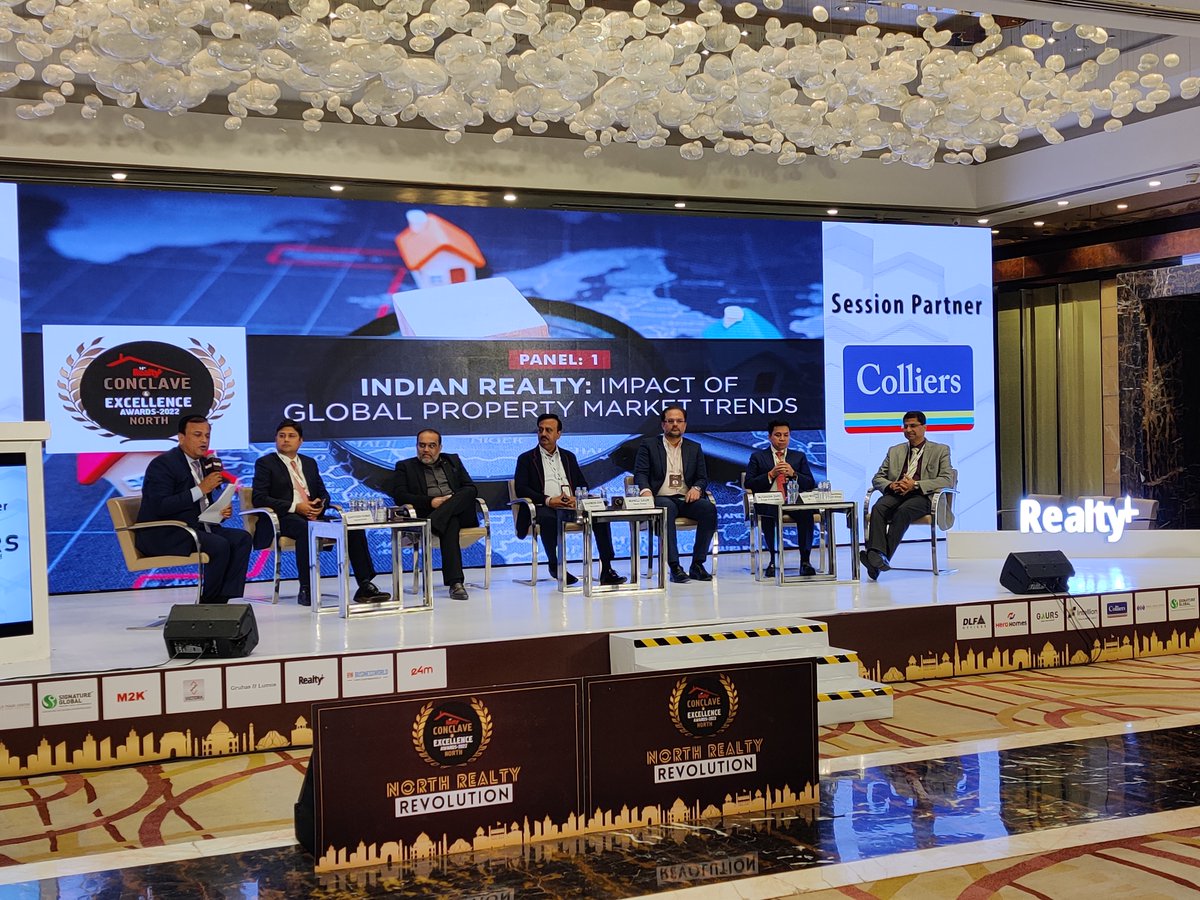 The 1st power panel of eminent industry #experts featuring a LIVE knowledge sharing #paneldiscussion on ‘Indian Realty: Impact of Global Property Market Trends’ @ 14th #Realty+ #Conclave &amp; Excellence Awards 2022, North, Radisson Blu Plaza, Delhi.

#RSVP @ bit.ly/3v3LDQB