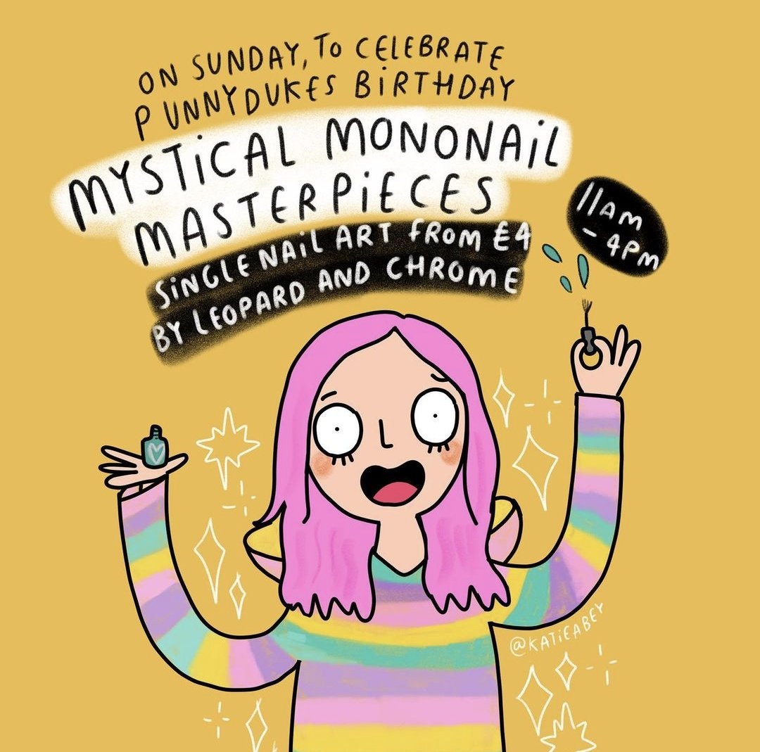 Love this drawing of me by Katie Abey 🥰 See you Sunday for our brilliant Punnydukes birthday Collab ✨ #Matlock