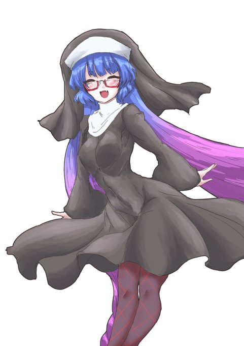 #ウナちゃんウキウキウェンズデー 
今日のシスター服です 