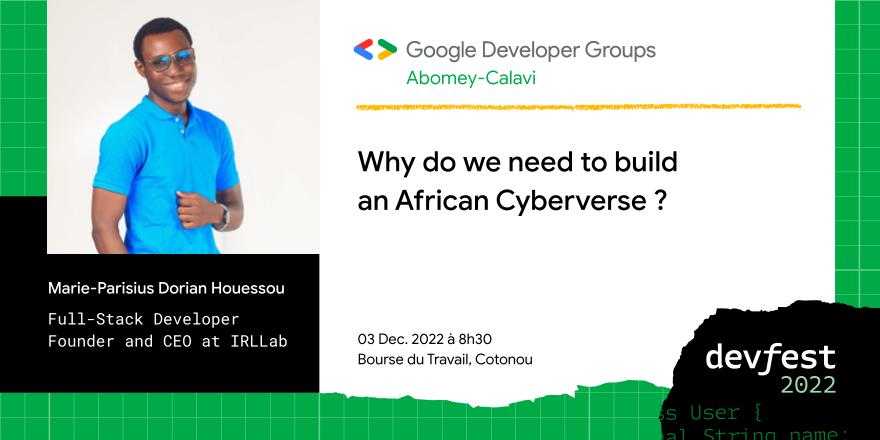 GDGAbomeyCalavi's tweet photo. Démontrer pourquoi nous devons créer un Metaverse africain et comment ARCore et Google VR peuvent nous aider à atteindre cet objectif sera la session que @OtakuAgilist animera.
#DevFest2022 #DevfestAbomeyCalavi2022 #GDG #GDGAbomeyCalavi #wtm #WTMAbomeyCalavi #arcore #Googlevr https://t.co/sHj8kUQ7Mf