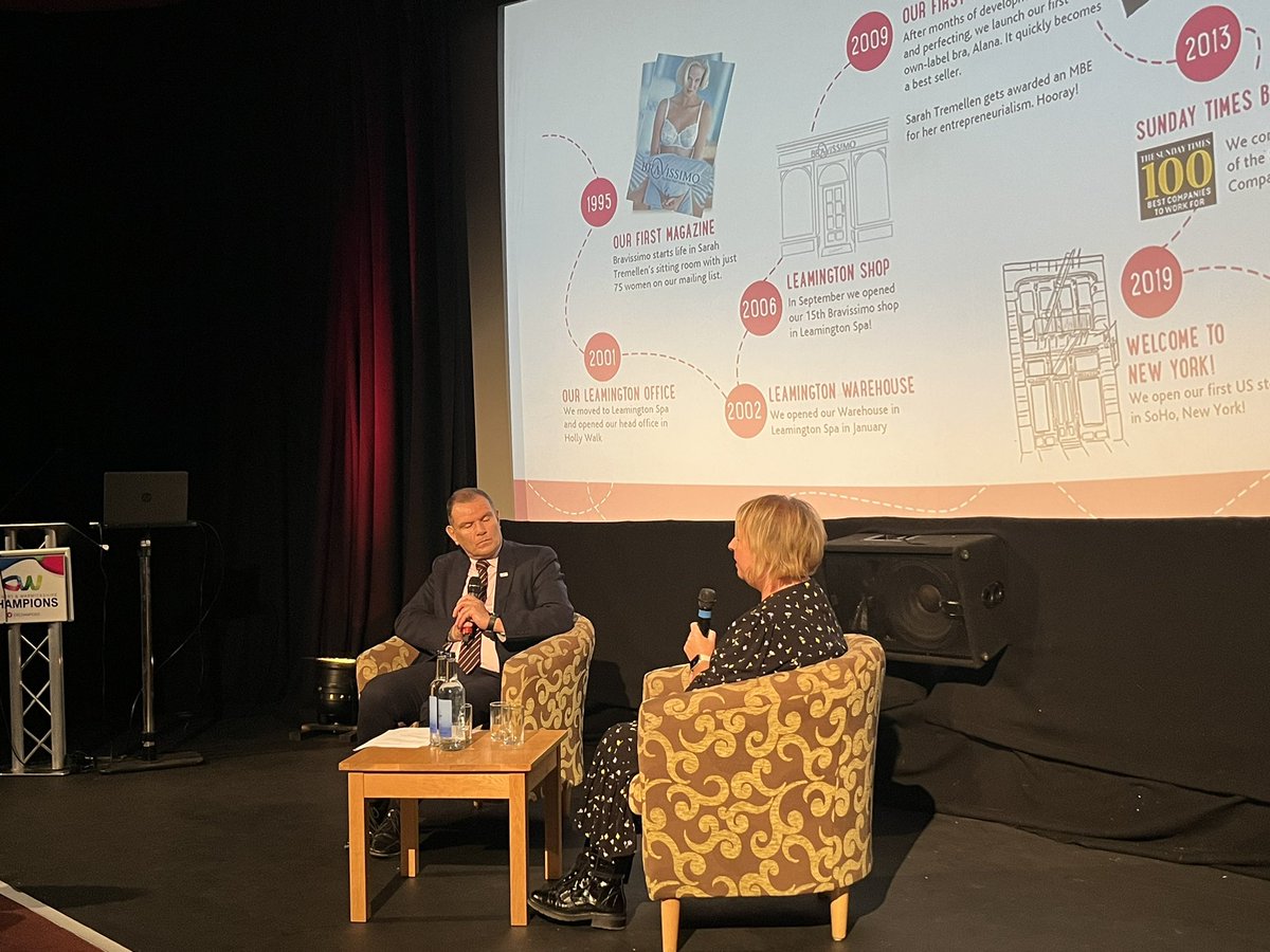 CWCHAMPIONS's tweet photo. Leanne Cahill, CEO of Bravissimo, joins us next for a discussion with @AdamDentPR.

The business relocated to the region, moving to Leamington in 2001 - by 2013 it had been named one of the top 20 best companies to work for by the Sunday Times.

#ChampsNov https://t.co/2SefRw8yUB