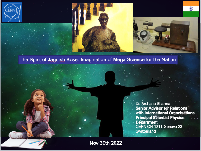 archanasharmagv's tweet photo. #Technology makes it possible!
Waking up early morning, eager to speak to #school #children at #IUAC #India about #Physics #SDGs #GirlsInSTEM and #CERN on the occasion of his birth #anniversary https://t.co/OFI6bOn2Hw
#jcbose #Indian #Science #scienceeducation https://t.co/2EWl3nknMB