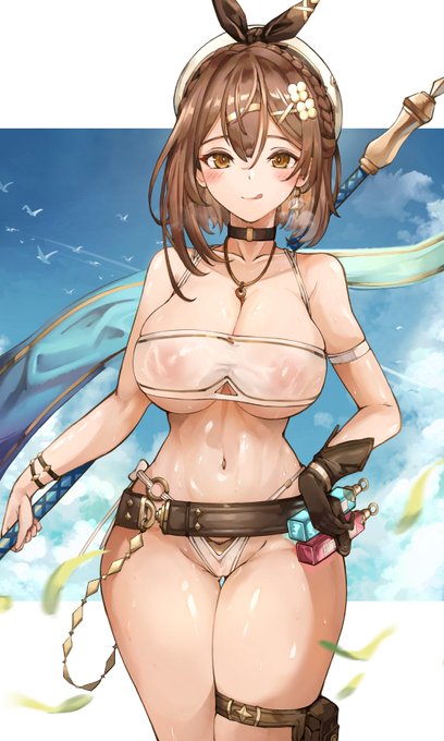 👙☀️💦💦
#アズールレーン 
#碧蓝航线 
#ライザ3 
