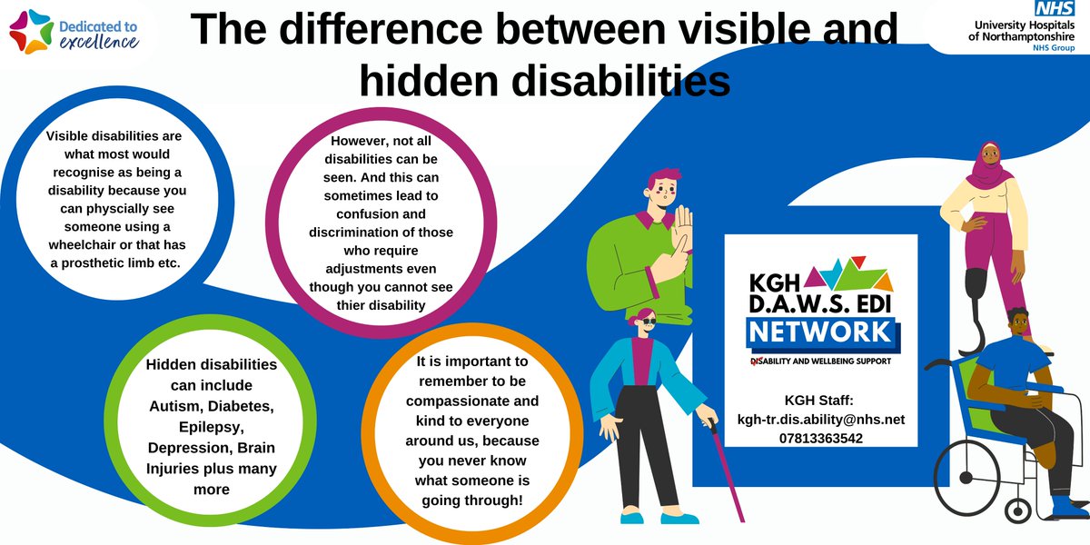 This month is #DisabilityHistoryMonth , which celebrates those living with a disability and raises awareness of the issues they face. Today, we look at the difference between visible and hidden disabilities!