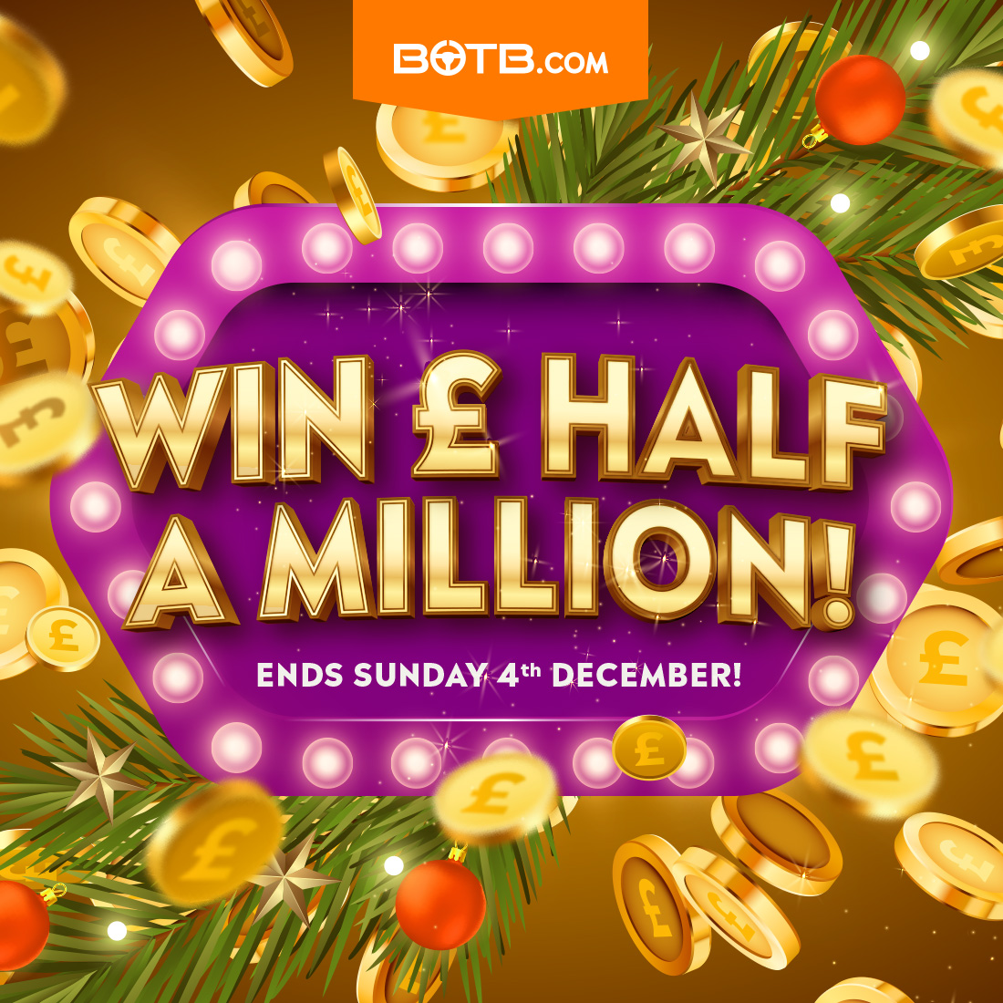 BOTB_Dreamcars's tweet photo. Want a chance to change your life FOREVER?! Would £500k help with that? 

Then why haven't you entered our largest prize competition yet?? You only have till Sunday the 4th Dec to win half a million pounds! 

GO GO GO 👉 https://t.co/UBzwLTr6UD

#BOTB #CashCompetition https://t.co/fkYCAswnW6