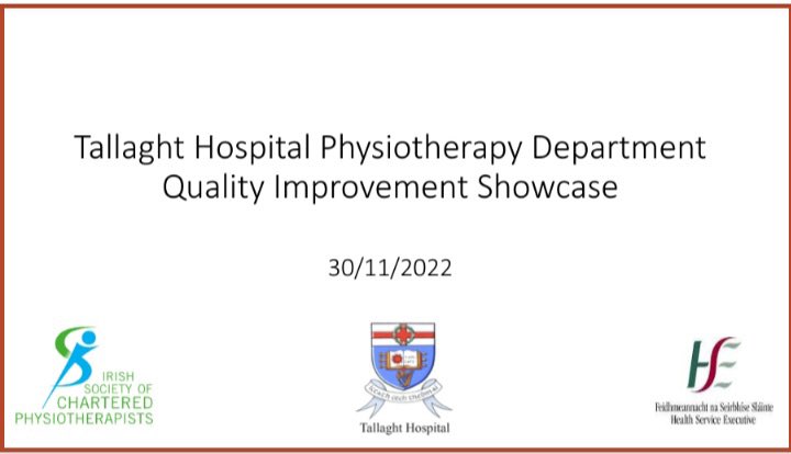 ElaineBarker77's tweet photo. And we’re off 🎉 Excited to kick off the #TUH Physiotherapy Department Annual Quality Improvement Day #TUHWorkingTogether #proudphysiomanager @AineOBrien12 @eimearculligan https://t.co/iIX2Sc5fYf
