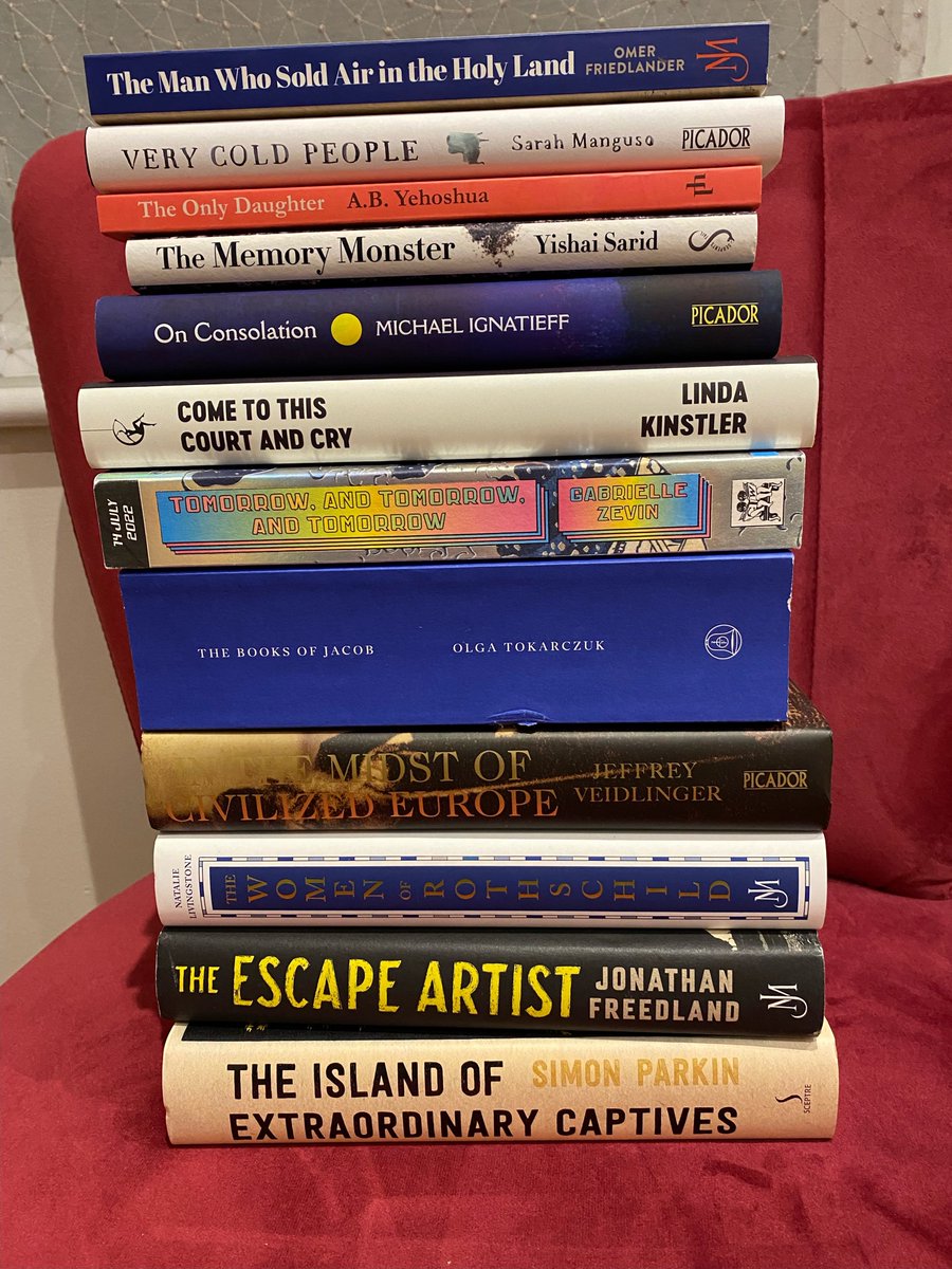 Wingateprize's tweet photo. Delighted to announce the wonderful long list for this year’s Wingate Prize. Congratulations to all and thank you to our judges @AvivaDautch @sarahshaffi @GeorgeProchnik and @julie_cohen Shortlist coming in January. https://t.co/gUXhjpfof9