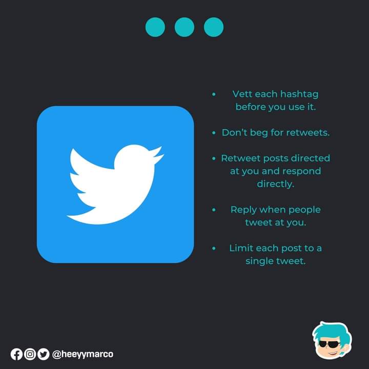 heeyymarco's tweet image. Here is what you need to know to keep your followers happy!

Stay updated with Hey Marco for more!

#marcontent
#HeyMarco
#socialmediaettiquette