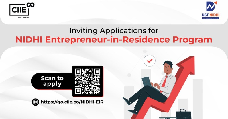IIMAVentures's tweet photo. We are looking to support entrepreneurs who are fully committed to building a scalable technology business startup under NIDHI Entrepreneur-in-Residence Program through Grant Support, Prototyping Support, Mentoring, and Incubation Space.

Apply here: https://t.co/9OyouLEg8F