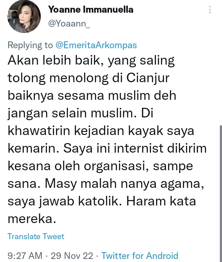 Kristen phobiakah?
Koq bisa ...

Tapi sebagai Kristen ada baiknya jangan marah, keluarlah dari sana, cuci tangan dan kibaskan kakimu dari debu² yg ada.
Kita doakan yang terbaik buat mereka.