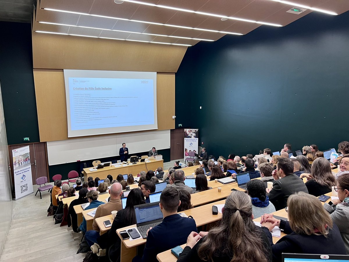 GauthierJu77's tweet photo. Lancement du deuxième #séminaire #écoleinclusive de #seineetmarne par @FabienAudy #DAADSDEN @dsden77 @AcCreteil https://t.co/fSV4l5zo6r