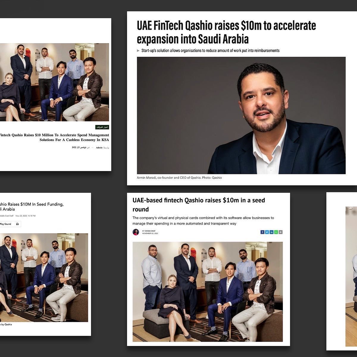 SherpaComms's tweet photo. We took over the media across #UAE and #KSA in support of Qashio, who recently raised $10 million in a seed funding round to start operations in Saudi Arabia.  
#onwardandupward #prsupport  #fintech #startup https://t.co/z7w5dMCJPs