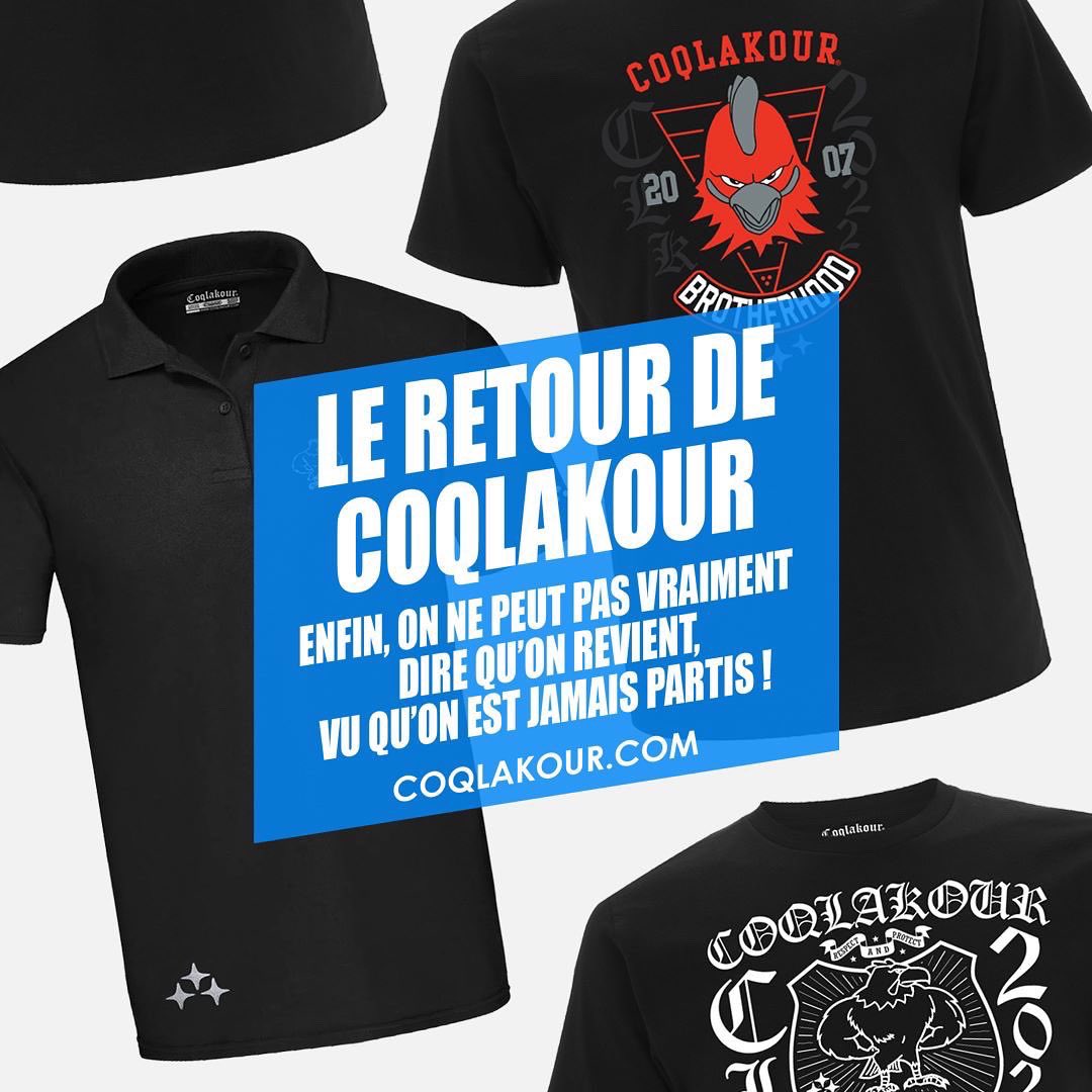 coqlakour's tweet photo. Ouverture du magasin en ligne de la marque Coqlakour ce samedi 03 décembre 2022 . https://t.co/X6etlFfhCP . Coqlakour Come Back . 

#coqlakour #shop #venteenligne #clk #coqlakourclothing #vetements #wear #974 #973 #972 #971 #africa #world #india #domtom #africainnadomtom https://t.co/uhWYKRkzi2