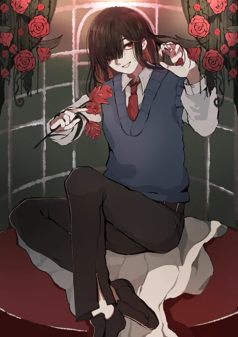 #看板娘看板息子を見ればその人の趣味思考がわかりそうだから紹介してこの2人かなぁ...(2人目の二枚目描いたの死ぬほど昔のやつだからアレで作ったやつで許して) 