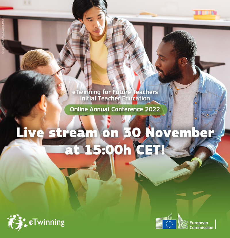 It’s now time for the first keynote of the ITE Conference! The speakers will discuss how education system levels can address inequity

🎥 Get ready to follow the keynote in live streaming! 

🗓️ 30 November 🕒15:15 CET 

#etw4futureteachers

🔗 bit.ly/3TXKNiV