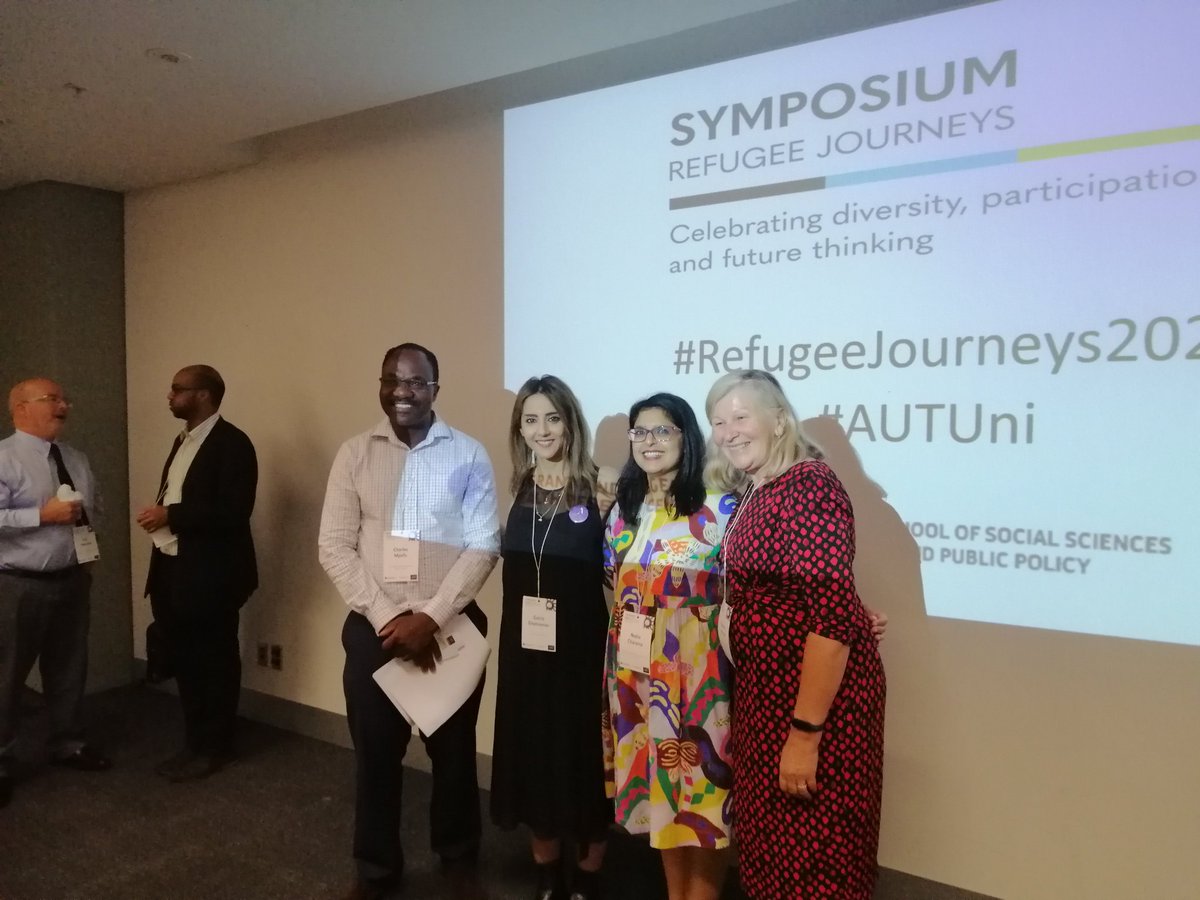AUT Refugee Journeys Symposium today, nearly 200 attendees,awesome day  with MP Golriz Grahraman  #AUTUni #Refugeejourneys