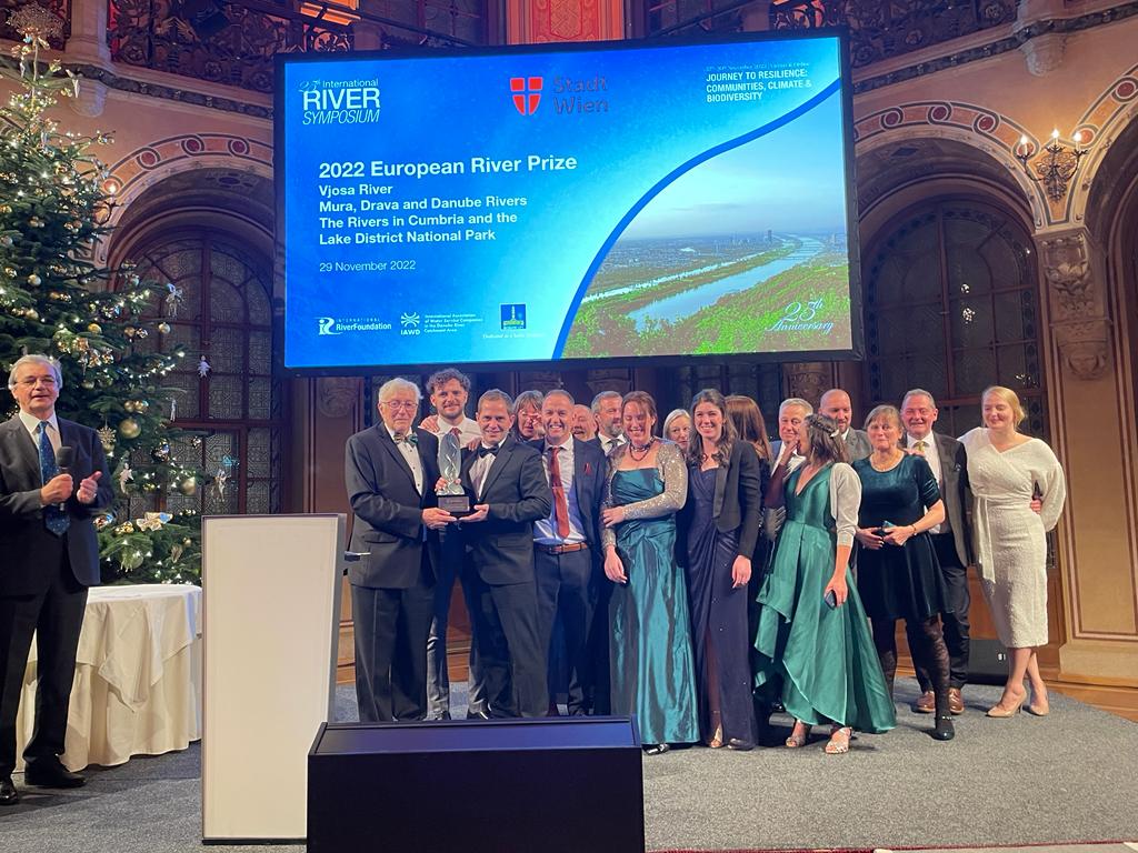 WHAT A TEAM! Massive congratulations to those in this picture and all of the others who sadly could not make it to the European River Prize award ceremony. Brilliant work by brilliant people.