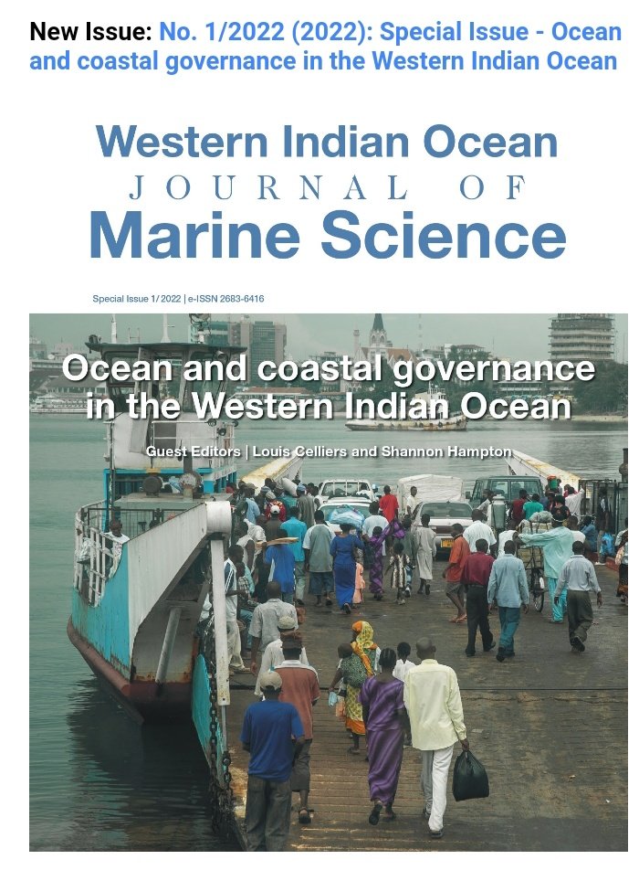 Exciting news! @WIOGEN special issue of #WIOJMS on ocean governance is out! This issue includes articles that were presented at the #oceangovernance conference last year. @wiomsa @LeibnizZMT @IOISA3 @LouisCelliers @haukekegler