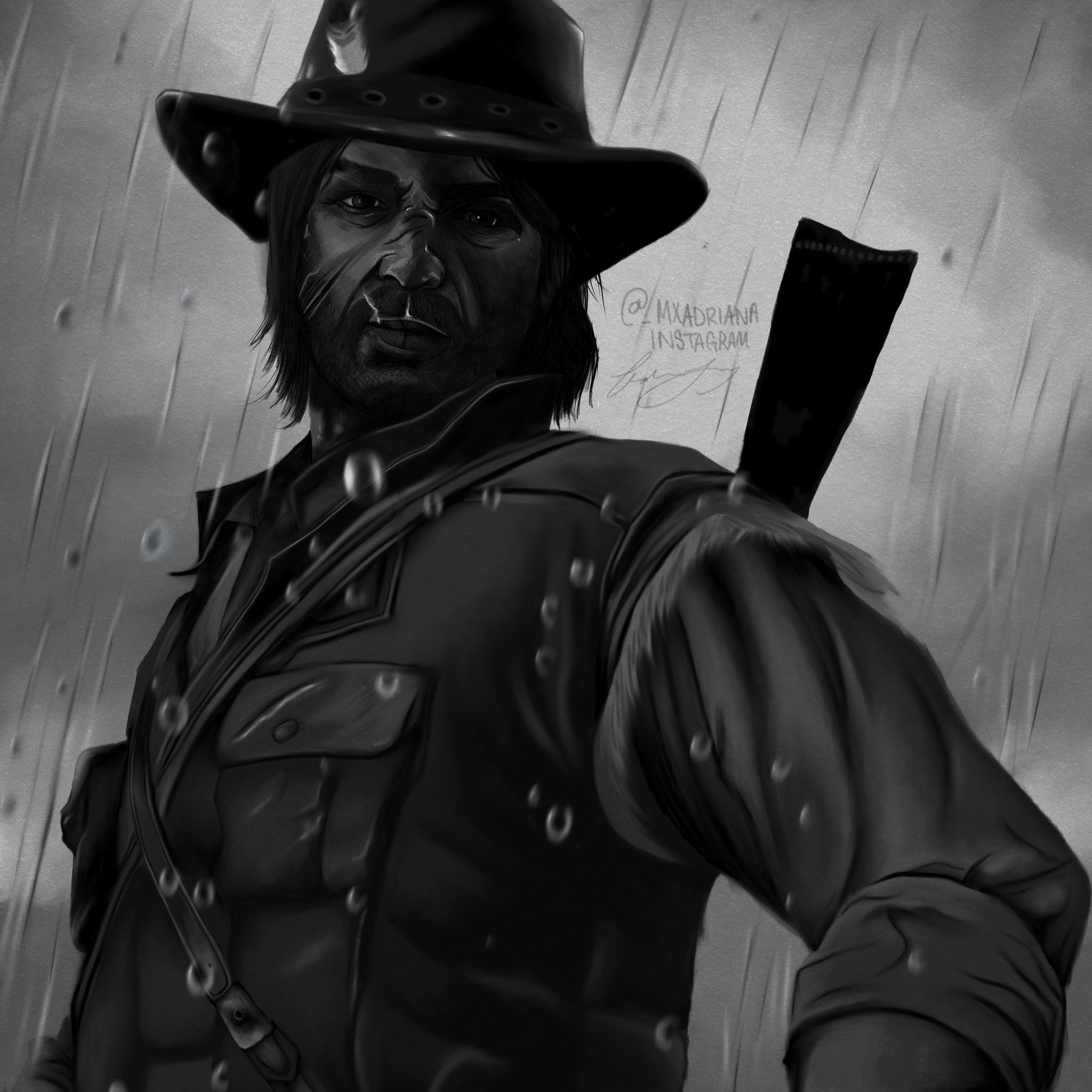 Ana 🌿 on Twitter "RDR1 John Marston is FINALLY finished 💜🥰 been workin