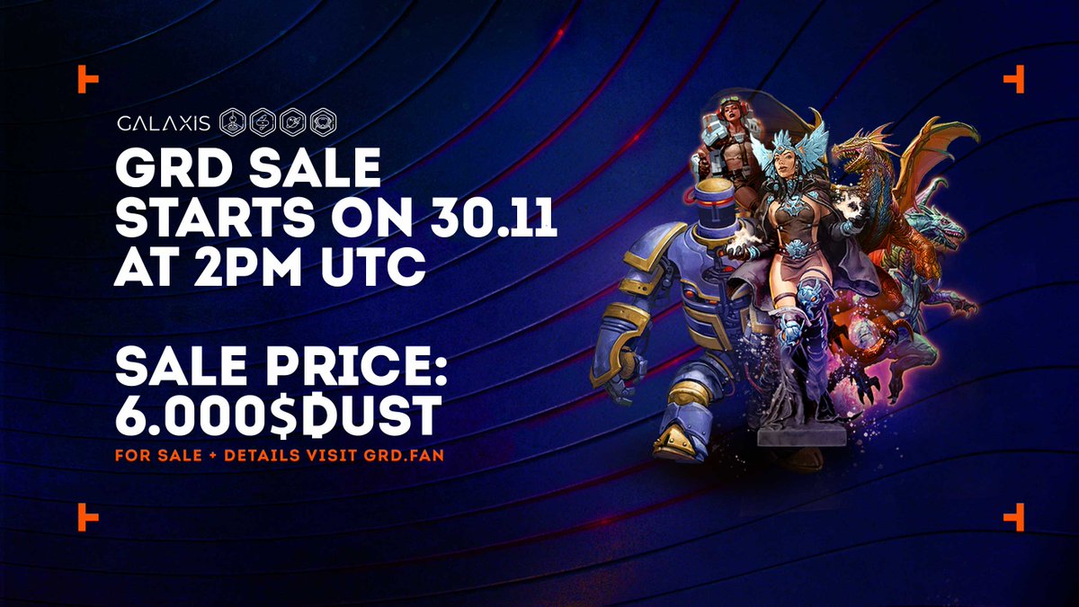 The last 600 Girls Robots Dragons NFTs going on sale TODAY!!🔥

4 Hours to go!!⏰

Are you ready?🥳

Mint happening👉grd.fan 

#GRDCollectors #scifiart #NFTsales #dust #fantasyart
