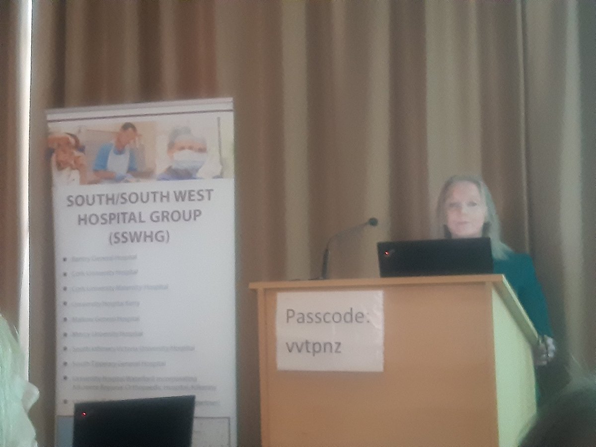 @AliceCoffey13 delivering an excellent overview on translating knowledge into practice #implementationscience #SSWHGNursePractice22 @NursingMid_UL @BridAOSullivan @YvonneCYoung @hseie @katietierney10 @patricktcotter1