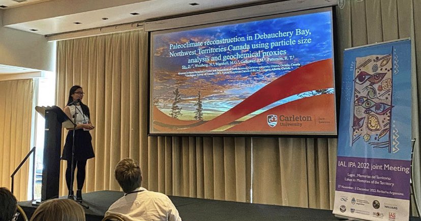 Presentations by <a href="/MyCarletonU/">Carleton University Students</a> MSc student Emily Shi and <a href="/GSC_CGC/">Geological Survey/Commission géologique Canada</a> RAP funded PhD student Anne Nguyen on the paleoecology of two Canadian lakes <a href="/ial_ipa/">ial-ipa 2022</a> in #bariloche #argentina #patagonia #limnology #science #environmentalgeoscience
