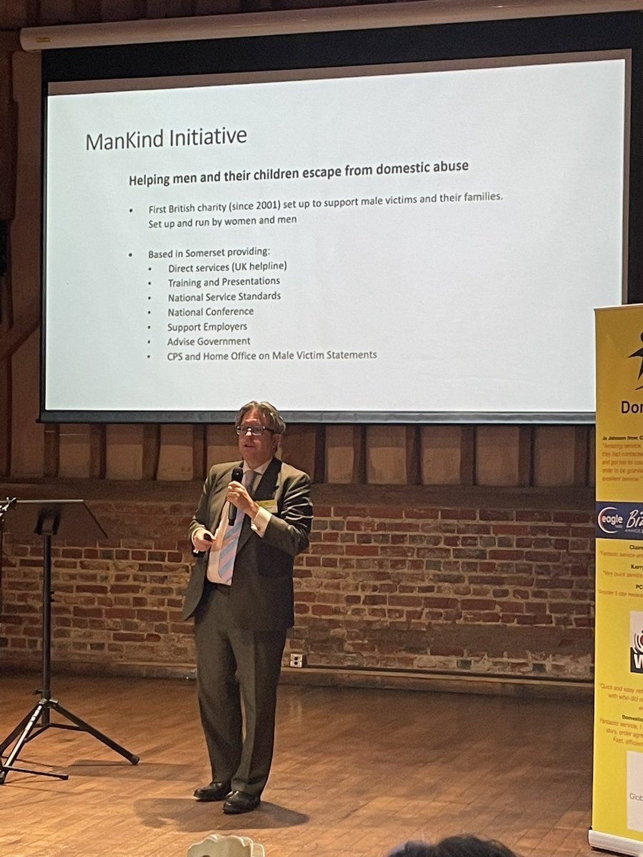 #ncdvcep @Belvederebrooks talking about the barriers to support and help for male victims of domestic abuse <a href="/ManKindInit/">ManKind Initiative</a> 
#DomesticAbuse