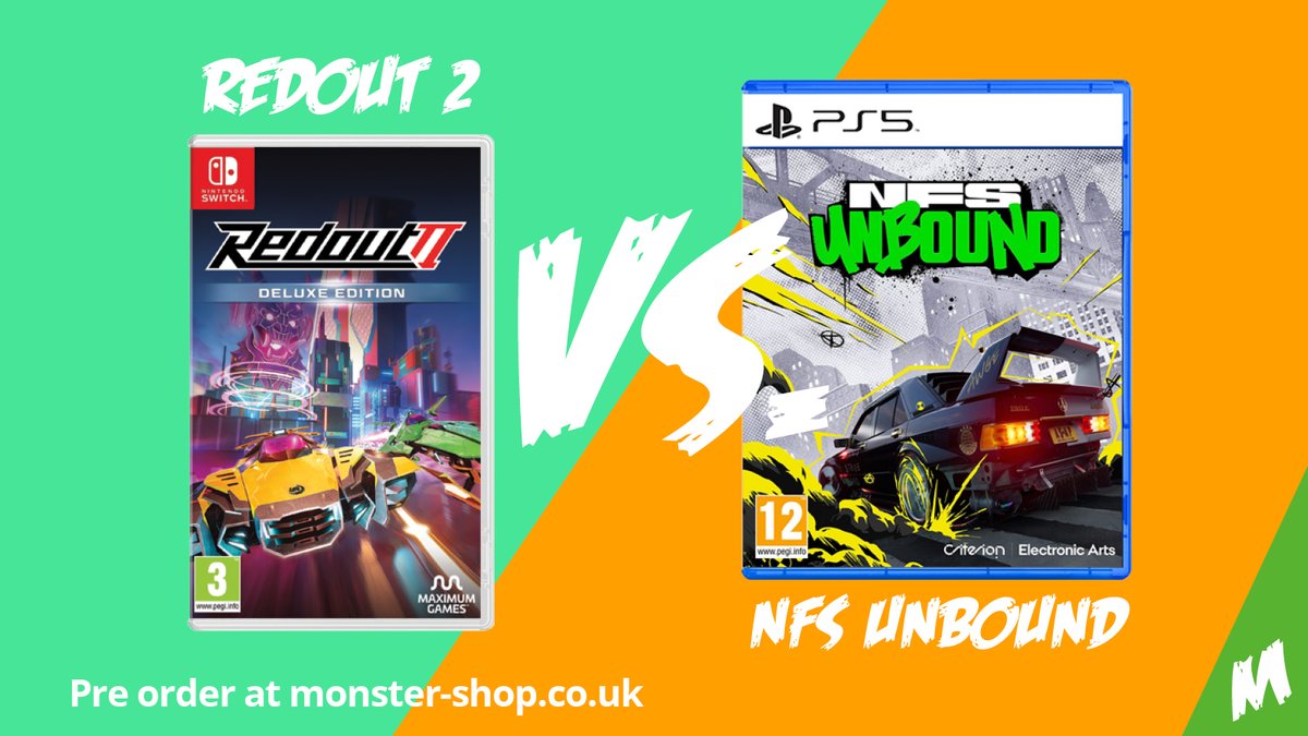 MonsterShopUK's tweet photo. Old skool modified cars? Or futuristic hover racers? Which are you jumping in? Poll below, Monsters! #MonsterChat #NFSUnbound #RedoutII #Redout2 https://t.co/kkorLtLMJZ