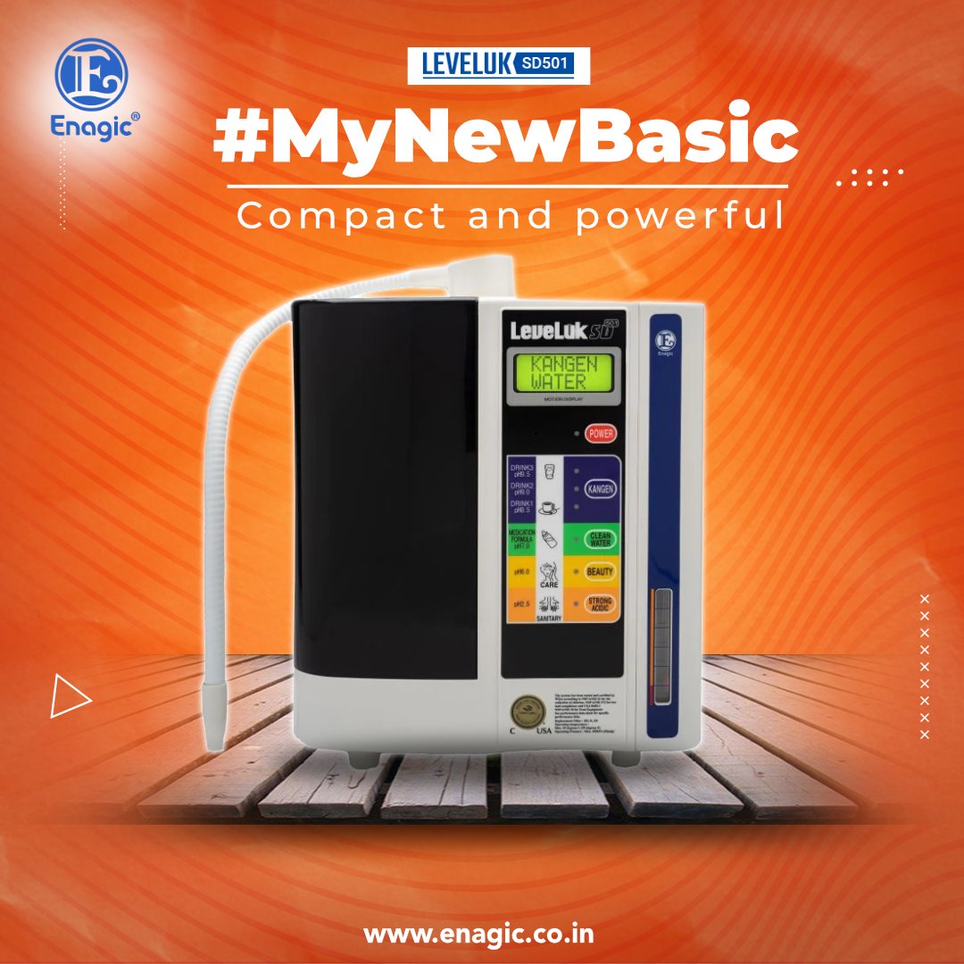 EnagicIndia1's tweet photo. The compact and powerful Level UK SD501.
.
.
#newbasic #MyNewBasic #TrueHealth #Kangenwater #energysaver #TrueHealth #waterioniser #multilanguage #EnagicIndia #changeyourwater #enagickangenwater https://t.co/AHvk61Thwc