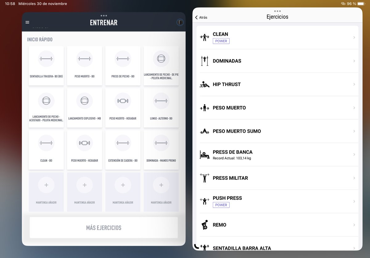 DieguitoOrteg's tweet image. @whoop y @VitruveFit en modo dual en Ipad.
Testando la fiabilidad de mi antigua #pushband frente al encoder lineal.
Buena correlación entre los datos proporcionados.