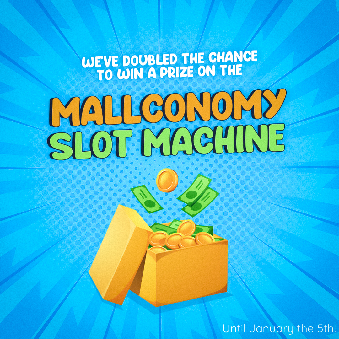 Too much lemoncello might not be the only reason you're seeing double this festive season! 🥃

We're DOUBLING your chance to win big on the #Mallconomy lucky slot machines! Right up until January 5th, just log into your MallStar app and spin to win for double the chances! 🎰