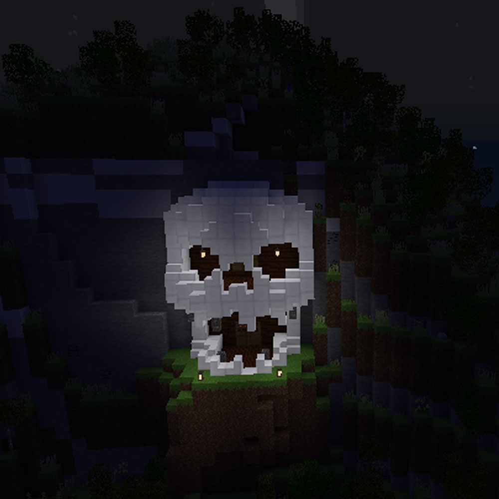 Devonia59mc's tweet photo. My newest build on the Uplift Minetest Server, a Skeleton Cave in the mountainside.
Great fun to build and although not the same materials as in Minecraft substitutes were easy to find. #upliftworld https://t.co/EO4LRWfvmD