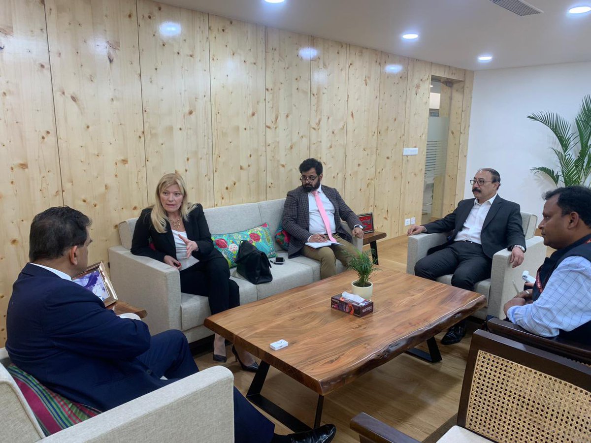 amitabhk87's tweet photo. Met with Paola Albrito, Director @UNDRR. Had fruitful discussions on the way ahead for the DRR working group under #G20India. I thank her team for their support towards India’s G20 Presidency. https://t.co/yODDkJm1QE