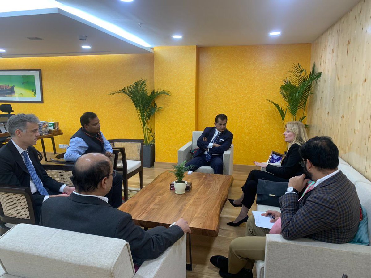 amitabhk87's tweet photo. Met with Paola Albrito, Director @UNDRR. Had fruitful discussions on the way ahead for the DRR working group under #G20India. I thank her team for their support towards India’s G20 Presidency. https://t.co/yODDkJm1QE