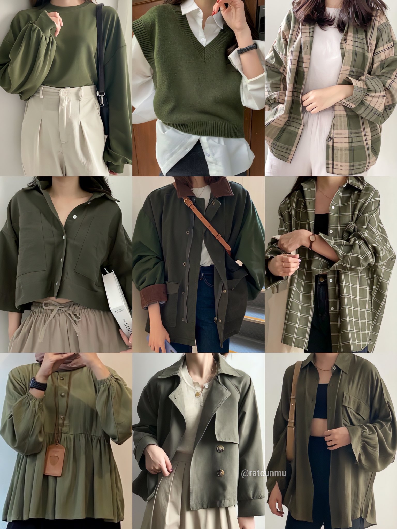 best racun! on X: aesthetic green outfit ideas — a thread https