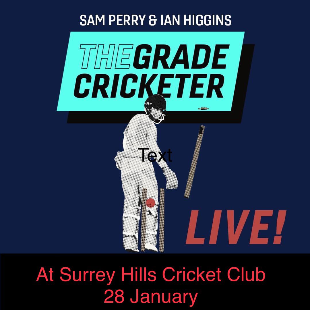 Tickets for The Grade Cricketer are now available. There will be finger food and some fantastic entertainment.  Bookings at the link below.  Spots are limited so book fast.  

One free ticket for anyone who purchased 2 Back to Front Draw tickets. 

trybooking.com/CERGF