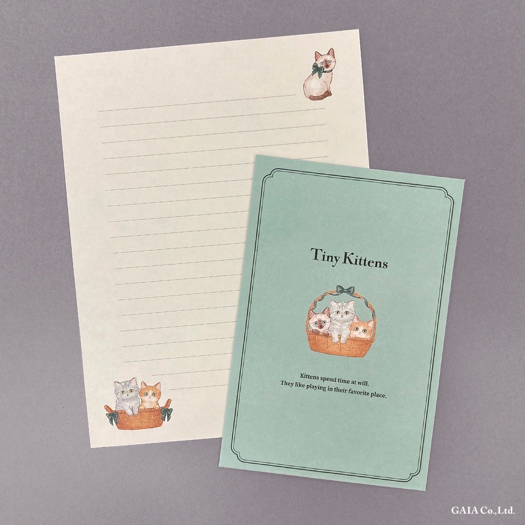 gaia_stationery's tweet photo. 封筒に登場する子猫たちはみんな違う子猫です☺️💗
皆さまはどの子が好きですか🐱🎀❔
#gaia沼 #セリア #100均 #レターセット #レタセ #子猫 #猫 #tinykittens #kitten https://t.co/l0lAa1f4wH